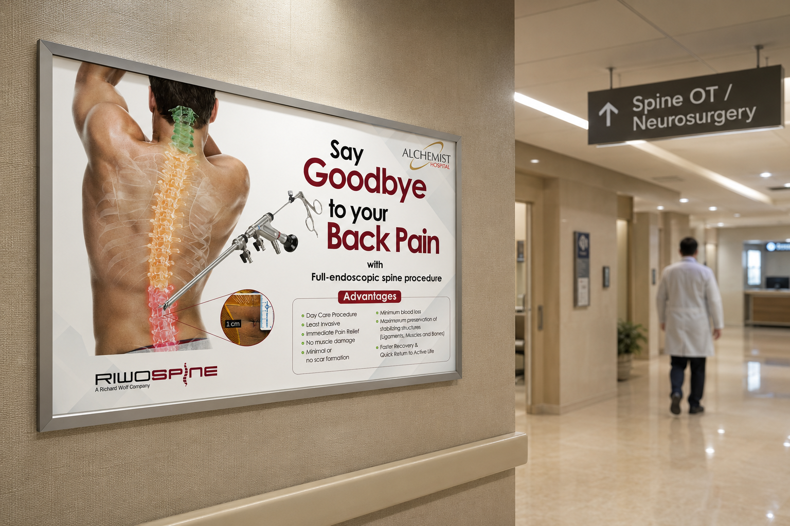 Aspen TLSO — Spinal support brace poster mockup